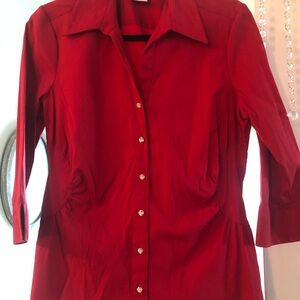 Fred David Red Button Down Shirt